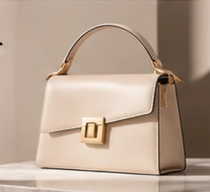 Illustrative Velora fashion visual: product bag